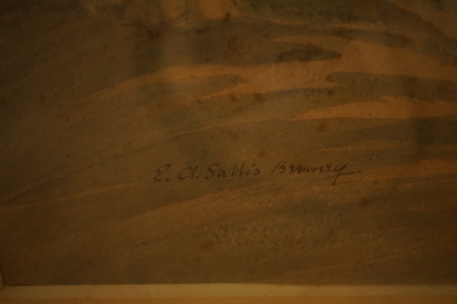 Ernest Alfred Sallis Benney (1894-1966), Study of tree roots, signed, watercolour, 38 x 48cm